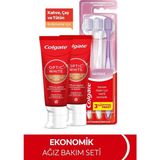 Colgate Optic White Kahve, Çay ve Tütün Kullananlar Için 50 ml 2'li Diş Macunu, Gentle Clean 2+1 Diş Fırçası