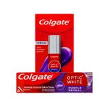 Colgate Optic White Purple Beyazlatıcı Diş Macunu & Serum Colgate Optic White Purple Beyazlatıcı Diş Macunu & Serum 2 Adet