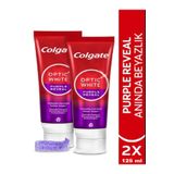 Colgate Optic White Purple Reveal Beyazlatıcı Diş Macunu 125 ml x 2
