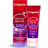 Colgate Optic White Purple Reveal Beyazlatıcı Diş Macunu 75 Ml (4'Li Paket)