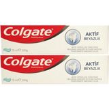 Colgate Optik Beyaz Aktif Kömür 75 ml x 2 Beyazlatıcı Diş Macunu