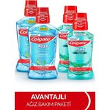 Colgate Plax Nane Ferahlığı Alkolsüz Ağız Bakım Suyu 500 ml + 2x250 ml Ferahlatıcı Naneli Set