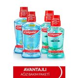 Colgate Plax Nane Ferahlığı Alkolsüz Ağız Bakım Suyu 500 Ml + Plax Taze Nane 250 Ml X 2 Adet