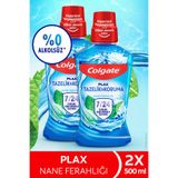 Colgate Plax Nane Ferahlığı Plağa Karşı Ağız Bakım Suyu 500 ml x2 Adet Ağız Çalkalama Suyu Gargara