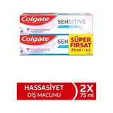 Colgate Sensitive Diş Macunu 2 X 75 Ml+ Hediye Dynamic Diş Fırçası Orta