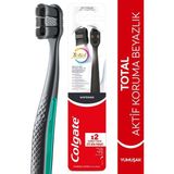 Colgate Total 1+1 Yumuşak Diş Fırçası Siyah Renk ile Diş Eti Koruma ve Beyazlık Sağlar