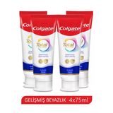 Colgate Total Aktif Koruma Gelişmiş Beyazlık Diş Macunu 75 Ml X 4 Adet