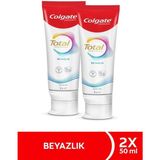 Colgate Total Beyazlık Özellikli Diş Macunu 50 ml 2li Paket Aktif Koruma