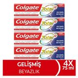 Colgate Total Gelişmiş Beyazlık 4x75 ml Diş Macunu