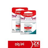Colgate Total Profesyonel Diş Eti Sağlığı Arayüz Diş Ipi 50 M x2 Adet Diş İpi Arayüz Temizliği Ağız Bakımı