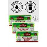 Çölgeçen TAM YAĞLI TAZE KAŞAR PEYNİRİ 3 KG (3 Adet 1000Gr) Az Tuzlu, Eriyince İp Gibi Uzar