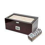 Colibri Cedar Alman Puro Kutusu Humidor Parlak Kiraz 80's CigarSpa Elektronik Nemlendirme