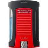 Colibri Daytona 3 Torch Pürmüz Metalik Kırmızı-Siyah Puro Çakmağı