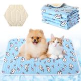 Colingmill 4 Adet Yazlık Kendinden Soğutma Matı 65 cm x 50 cm Buz İpek Soğutma Pedleri Köpekler için Yıkanabilir Soğutma Yatağı Kedi Dış Mekan Kaymaz Havalı Mat Taşınabilir Soğutma Yastığı, Köpek