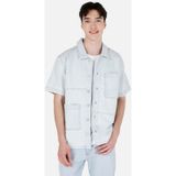 Colin's Colins 031 Waya Normal Kesim Shirt Yaka Mavi Erkek Jean Kısa Kol Gömlek Cl1069577 Cl1069577 Q1.v1 Dn43541 Denim