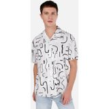 Colin's Colins Normal Kesim Shirt Yaka Baskılı Bej Erkek Kısa Kol Gömlek Cl1068114 Cl1068114 Q1.v1 Beı Bej
