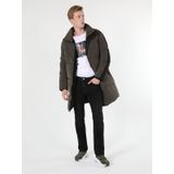 Colin's Colins Regular Fit Şişme Cepli Yeşil Erkek Kaban 001 haki