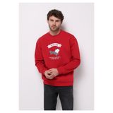 Colin's Comfort Fit Erkek Kirmizi Sweatshirt