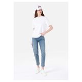 Colin's Fermuarlı Mom Fit Yüksek Bel Daralan Paça Kadın İndigo Jean Denim Pantolon