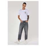 Colin's Loose Relaxed Fit Drop Crotch Kısa Paça Erkek Gri Jean Pantolon