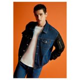 Colin's Oversize Fit Düğmeli Astarsız Erkek Koyu Mavi Ceket