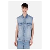 Colin's Oversize Klasik Yaka Düğmeli Astarsız Erkek Lacivert Yelek