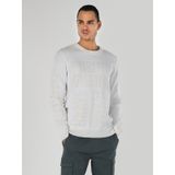 Colin's Regular Fit Bisiklet Yaka Yazı Baskılı Beyaz Erkek Kazak CL1062328_Q1.V1_WHT beyaz