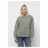 Colin's Regular Fit Kapüşonlu Baskılı Kadın Yeşil Sweatshirt