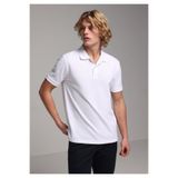 Colin's Regular Fit Polo Yaka Düz Erkek Beyaz Pamuklu Cepsiz Kısa Kol Tişört