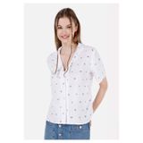 Colin's Regular Fit Shirt Neck Çiçekli Kadın Çok Renkli Kısa Kol Gömlek