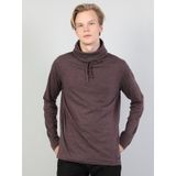 Colin's Regular Fit Yarim Balikci Erkek Mor Uzun Kol Tişört CL1036982_q1.v1_PUM