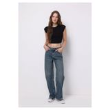 Colin's Regular Fit Yüksel Bel Geniş Paça Kadın Siyah Jean Pantolon