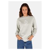 Colin's Regular Fit Yuvarlak Yaka Baskılı Kadın Yeşil Sweatshirt