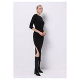 Colin's Slim Fit Düz Kadın Siyah ¾ Kol Elbise