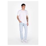 Colin's Straight Fit Düşük Bel Düz Paça Erkek Bleach İndigo Denim Jean Fermuarlı Pantolon