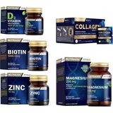 Collagen 30 Saşe 10000 Mg + Biotin + D3 Vitamini + Çinko ve Magnezyum Takviyesi