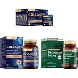 Collagen 30 Saşe 10000 Mg + Hidrolize 30 Tablet + Bromelain 60 Kapsül