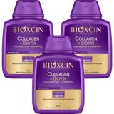 Collagen & Biotin Hacim Şampuanı | 3 x 300 ml | Ince Telli ve Hacimsiz Saçlar Için | Hidrolize Kolajen + Biotin + Biocomplex B11 - Option-1