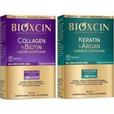 Collagen & Biotin Hacim Şampuanı 300ML + Keratin & Argan Onarıcı Şampuan 300ML Seti