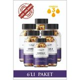 Collagen Forte 6 Adet Omega-3 Premium Fish Oil 90 Softgel X 1000Mg, Balık Yağı, Hidrolize Kolajen