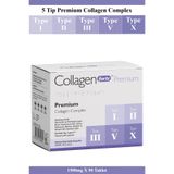 Collagen Forte Platinum 5 Tip Kolajen, Biotin, C Vitamini, Vitamin B12, Diyet Desteği 90 Tablet