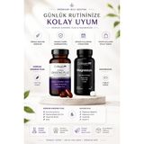 Collagen Forte Platinum Ginseng Plus Multivitamin & Mineraller 1000 mg 30 Tablet + Magnesium with Vitamin B6, Vitamin C & Collagen Tip 1, 2, 3 500 mg 30 Tablet | Premium İkili Set