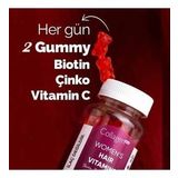 Collagen Forte Platinum Kadınlar Için Saç Vitaminleri, 60 Gummies 120g, Biotin, Folik Asit, Saçlarınıza Güzellik Desteği