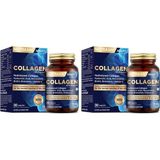 Collagen Gold Quality Tablet – Hidrolize Kolajen, C Vitamini, Hyaluronik Asit, Biotin, Çinko ve Resveratrol Içeren Cilt, Saç ve Tırnak Takviyesi – 30 Tablet (2 Paketi)