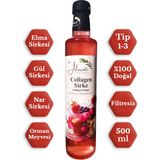 Collagen (Kolajen) Sirke Doğal Fermantasyon 500 ml - Katkısız Içilebilir - Tip 1-3