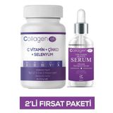 Collagen Life 2 Li Paket Gözenek Sıkılaştırıcı Kolajen Serum 5 Tip Kolajen Tip 1, Tip 2, Tip 3, Tip 5, Tip 10