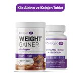 COLLAGEN LIFE 5 Tip Kolajen İçeren 90 Tablet & Kolajen İçerikli Kilo Almaya Yardımcı Toz Fırsat Seti