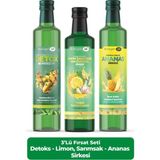 Collagen Life Ananas Sirkesi 500ml, Be Mixed Up Sirke 250ml ve Limon Sarımsak Maydanoz Sirkesi 500ml - 3'lü Fırsat Seti - 500 ml