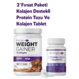 COLLAGEN LIFE Kolajen İçerikli Çikolata Aromalı Kilo Almaya Ve İştah Açmaya Yardımcı Toz Ve Kolajen 90 Tablet