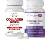 Collagen Soft 2'li Fırsat Seti Tip 1 Tip 3 Kolajen Biotin 60 Tablet 5 Tip Kolajen 90 Tablet - Aromasız